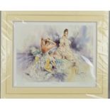 GORDON KING (BRITISH 1939) 'FANTASY', an artist proof print 23/60 of two women dressing in