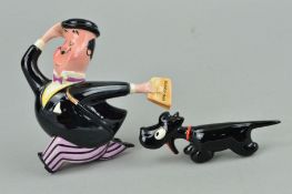 BESWICK DOUBLE DIAMOND ADVERTISING WALL PLAQUES, Running Man No.1680 and Dog No.1681 (2)