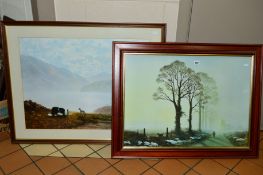 GERALD COULSON (BRITISH 1926), two open edition prints 'Winter Sunlight', mounted, framed and