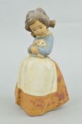 A LLADRO GRES FIGURE, 'Tenderness' No.2094, by Salvador Debon, height 20.5cm, (with box distressed)