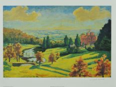 WINSTON CHURCHILL (1874-1965), 'VIEW FROM CHARTWELL', ten limited edition prints bearing a facsimile