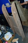 A VINTAGE WOODEN SLEDGE