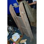 A VINTAGE WOODEN SLEDGE