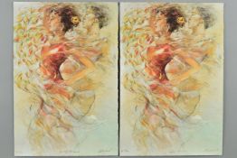 GARY BENFIELD (BRITISH 1965) 'SUMMER ROMANCE', two limited edition artist proof prints 152 and 169/