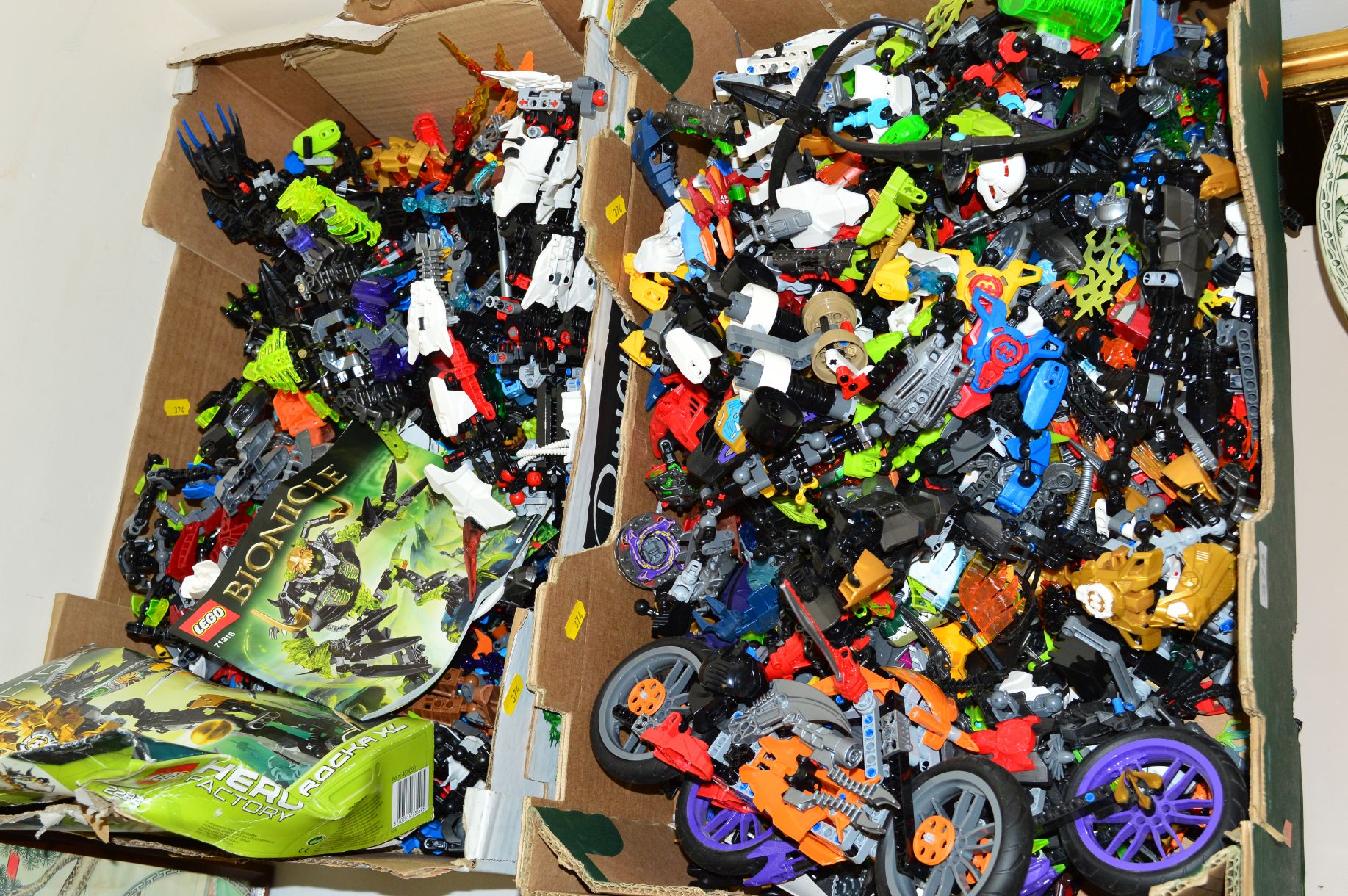 LEGO - two boxes of Hero Factory models and others similar including Ben10, three instruction