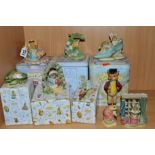 BORDER FINE ARTS BEATRIX POTTER FIGURES, to include 'Hunca Munca and the Babies' BP5 (tin) 'Old