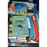 A BOX OF MILITARY BOOKS, to include Staffordshire Regiment books by local author J.C.J.Elson and