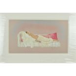 KAY BOYCE (BRITISH CONTEMPORARY) 'SLEEPING BEAUTY' an artist proof print V/X of a woman in repose on