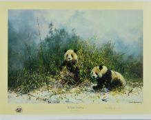 DAVID SHEPHERD 91931-2017) 'THE PANDAS OF WOLONG', a limited edition print 920/1500, signed and