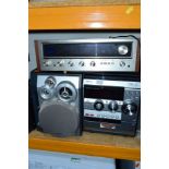 AN AIWA HI FI, with two speakers (faulty tape player), a vintage Pioneer stereo receiver and a