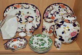 MASONS PLATES, TRINKETS, VASES ETC, to include 'Chartreuse' 17cm plates, 'Mandalay' ginger jar,