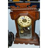 A 19TH CENTURY AMERICAN ANSONIA MANTEL CLOCK, height 54.5cm