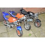 THREE 50CC MINI MOTORS (sd, sold as seen)