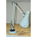 A TERRY HERBERT GREY ANGLEPOISE LAMP, makers mark to lamp base, not tested