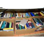 SIX BOXES OF BOOKS, to include biographies, Ancient and bible history