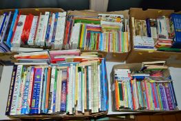 FIVE BOXES OF CHILDRENS BOOKS ETC, in good condition