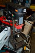 A PERFORMANCE PILLAR DRILL, (sd) a tray of powertools including a Bosch electric chainsaw and a
