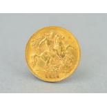 A HALF SOVEREIGN, a George V 1914 sovereign, diameter 19mm, weight 4 grams