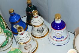FIVE WADE COMMEMORATIVE WHISKY BELLS, to include 'Christmas 1995', '75th Birthday HM Queen Elizabeth