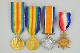 A NUMBER OF WWI MEDALS, to include two Victory medals, named 18538 Pte W. Job. Coldstream Guards and