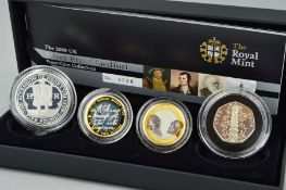 A ROYAL MINT SILVER PIEDFORT PROOF FOUR COIN COLLECTION 2009, containing the ultra rare Kew
