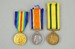 A WWI BRITISH WAR & VICTORY MEDAL, pair named to Lieut A.L. Simmons and a WWI Territorial Force