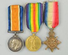 WWI 1914-15 STAR TRIO OF MEDALS, named to 34159 Cpl A. Taylor, Yorks & Lancs Regiment, the Star