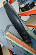 A LARGE WOODEN CONSTRUCTION AIRCRAFT PROPELLER, WWII or Post WWII Aircraft not known, various