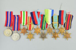 A NUMBER OF WWII STARS, DEFENCE AND WAR MEDALS, 2 x 1939-45 Stars, 2 x War medals, Air Crew Europe