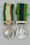 AN 1909 INDIA GENERAL SERVICE MEDAL, bar Afghanistan NWF 1919, named to 635841 Gnr T. Band. RFA