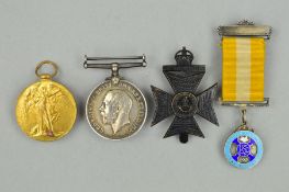 A WWI BRITISH WAR & VICTORY MEDAL, pair named to 19582 Pte J. Bailey, Northumberland Fusiliers,