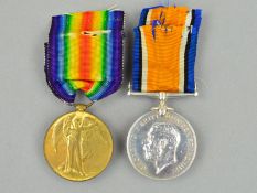 A WWI BRITISH WAR & VICTORY MEDAL PAIR OF MEDALS, named to Leiut D. Dorman, 5th Btn Yorks 7 Lancs