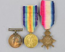 A WWI 1914-15 STAR & VICTORY MEDAL, named to 2508 Cpl A. Pudney, Army Cyclist Corps and a British