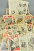 A COMPLETE SET OF MAGAZINE TITLED 'THE WAR ILLUSTRATED', approximately 250 copies, showing signs