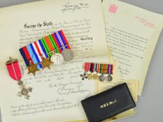 A WWII GROUP OF FIVE MEDALS, consisting of MBE (Military) in boxed Royal Mint case of issue, 1939-