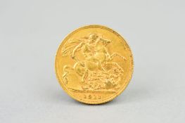 A FULL GOLD SOVEREIGN, George V 1911