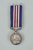A WWI GEORGE V MILITARY MEDAL, named to K36446 T. Bailes. STO. 1 RN with a copy printout for