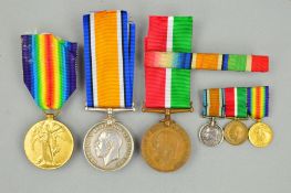 A WWI TRIO OF MEDALS, British War, Victory & Merchantile Marine, named to 18632D. A.R.W.P. Shanks.