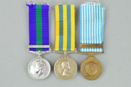 A KOREAN WAR GROUP OF THREE MEDAL, Queens Korea medal named to 22539270 Sigm.n A. Tuffin, Royal
