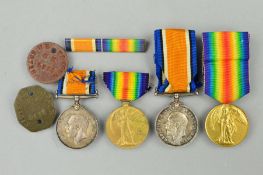 A WWI BRITISH WAR & VICTORY MEDAL, pair, named to 58713 Pte W.E. Powell, Leicester Regiment,
