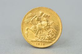 A FULL GOLD SOVEREIGN, George V 1912