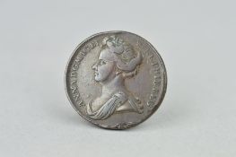 QUEEN ANNE COPPER PATTERN HALFPENNY, struck 1702-1714 but without date, no official halfpennies were