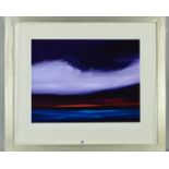 DEBRA STROUD (BRITISH CONTEMPORARY) 'STORM FORCE', a limited edition print 125/495 of a dramatic sea