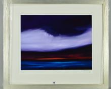 DEBRA STROUD (BRITISH CONTEMPORARY) 'STORM FORCE', a limited edition print 125/495 of a dramatic sea