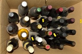 A COLLECTION OF TWENTY TWO BOTTLES OF RED AND WHITE WINE FROM EUROPE AND THE NEW WORLD comprising St