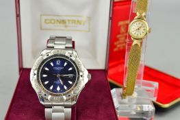 A GENT'S CONSTANT WRISTWATCH and ladies Ofair wristwatch