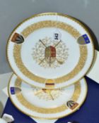 TWO BOXED LIMITED EDITION SPODE COMMEMORATIVE PLATES 'THE LICHFIELD CATHEDRAL PLATE', No.561/672 and