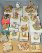 NINETEEN LILLIPUT LANE SCULPTURES FROM MIDLANDS COLLECTION, fourteen boxed to include 'Tudor