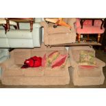 A G PLAN UPHOLSTERED THREE PIECE LOUNGE SUITE