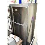 AN AEG STAINLESS STEEL FRIDGE FREEZER, height 160cm